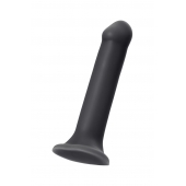 Черный фаллос на присоске Silicone Bendable Dildo XL - 20 см. - Strap-on-me - купить с доставкой в Димитровграде