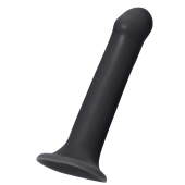 Черный фаллос на присоске Silicone Bendable Dildo XL - 20 см. - Strap-on-me - купить с доставкой в Димитровграде