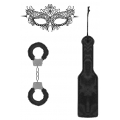 Черный игровой набор Introductory Bondage Kit №4 - Shots Media BV - купить с доставкой в Димитровграде