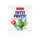 Пробник гель-смазки Tutti-frutti со вкусом мяты - 4 гр. - Биоритм - купить с доставкой в Димитровграде