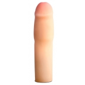 Телесная насадка-удлинитель на пенис PERFORMANCE 1.5INCH COCK XTENDER - 16 см. - Blush Novelties - в Димитровграде купить с доставкой