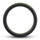 Черно-зеленое эрекционное кольцо Silicone Go Pro Cock Ring - Blush Novelties - в Димитровграде купить с доставкой
