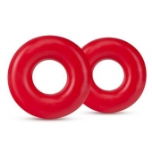 Набор из 2 красных эрекционных колец DONUT RINGS OVERSIZED - Blush Novelties - в Димитровграде купить с доставкой