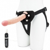 Регулируемые трусики с вибрирующей насадкой - 21 см. - Lux Fetish - купить с доставкой в Димитровграде