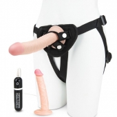 Регулируемые трусики с 2 насадками - 16 и 15 см. - Lux Fetish - купить с доставкой в Димитровграде