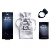 Темно-серое эрекционное кольцо Vibrating Love Ring с вибрацией - Fifty Shades of Grey - в Димитровграде купить с доставкой