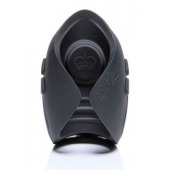 Темно-серый инновационный мужской осциллятор PULSE SOLO LUX с пультом ДУ - Hot Octopuss - в Димитровграде купить с доставкой