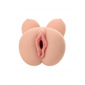 Телесный вибромастурбатор-вагина Clara OnaHole с имитацией груди - KOKOS - в Димитровграде купить с доставкой