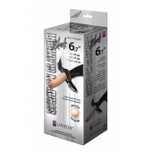 Пояс-трусики с насадкой Glamour - 17 см. - LOVETOY (А-Полимер) - купить с доставкой в Димитровграде
