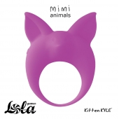 Фиолетовое эрекционное кольцо Kitten Kyle - Lola Games - в Димитровграде купить с доставкой