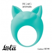 Зеленое эрекционное кольцо Lemur Remi - Lola Games - в Димитровграде купить с доставкой