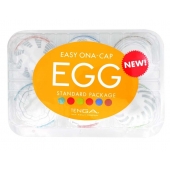 Набор из 6 мастурбаторов Tenga EGG Easy Beat с различным рельефом - Tenga - в Димитровграде купить с доставкой