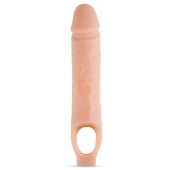 Телесный реалистичный фаллоудлинитель 10 Inch Silicone Cock Sheath Penis Extender - 25,4 см. - Blush Novelties - в Димитровграде купить с доставкой