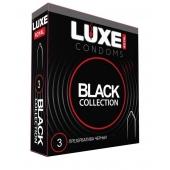 Черные презервативы LUXE Royal Black Collection - 3 шт. - Luxe - купить с доставкой в Димитровграде