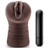 Коричневый мастурбатор-вагина Hot Chocolate Brianna - Blush Novelties - в Димитровграде купить с доставкой