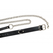 Черный ошейник с поводком Wild - Lola Games - купить с доставкой в Димитровграде