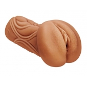 Кофейный мастурбатор-вагина Dumpling - Lola Games - в Димитровграде купить с доставкой