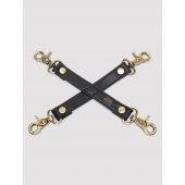 Черный фиксатор для манжет Bound to You Faux Leather Hogtie - Fifty Shades of Grey - купить с доставкой в Димитровграде
