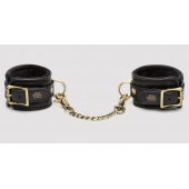 Черные наручники Bound to You Faux Leather Wrist Cuffs - Fifty Shades of Grey - купить с доставкой в Димитровграде