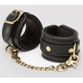 Черные наручники Bound to You Faux Leather Wrist Cuffs - Fifty Shades of Grey - купить с доставкой в Димитровграде