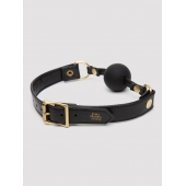 Черный кляп-шар Bound to You Faux Leather Ball Gag - Fifty Shades of Grey - купить с доставкой в Димитровграде