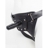 Черный пояс для насадок CLASS STRAP Restyling - LOVETOY (А-Полимер) - купить с доставкой в Димитровграде