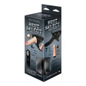 Черный женский пояс BEST SELECT с 3 насадками и вибрацией - LOVETOY (А-Полимер) - купить с доставкой в Димитровграде