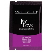Лубрикант на водной основе для использования с игрушками WICKED Toy Love - 3 мл. - Wicked - купить с доставкой в Димитровграде
