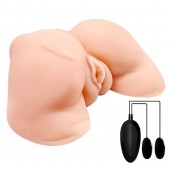 Телесная вибровагина Julie с 2 рабочими отверстиями - Baile - в Димитровграде купить с доставкой