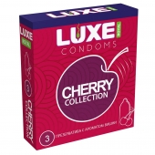 Презервативы с ароматом вишни LUXE Royal Cherry Collection - 3 шт. - Luxe - купить с доставкой в Димитровграде