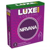 Презервативы с увеличенным количеством смазки LUXE Royal Nirvana - 3 шт. - Luxe - купить с доставкой в Димитровграде