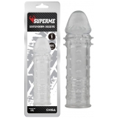 Прозрачная реалистичная насадка на пенис Extra Texture Sleeve - 16,2 см. - Chisa - в Димитровграде купить с доставкой