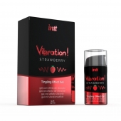 Жидкий интимный гель с эффектом вибрации Vibration! Strawberry - 15 мл. - INTT - купить с доставкой в Димитровграде