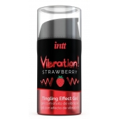 Жидкий интимный гель с эффектом вибрации Vibration! Strawberry - 15 мл. - INTT - купить с доставкой в Димитровграде