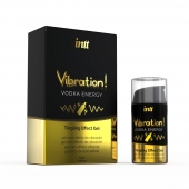 Жидкий интимный гель с эффектом вибрации Vibration! Vodka Energy - 15 мл. - INTT - купить с доставкой в Димитровграде