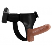Страпон на трусиках с вибрацией Ultra Passionate Harness - 16 см. - Baile - купить с доставкой в Димитровграде
