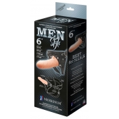 Телесный пустотелый харнесс MEN Style - 17,5 см. - LOVETOY (А-Полимер) - купить с доставкой в Димитровграде