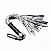 Серебристая плетка Struggle My Flogger с черной ручкой - 45 см. - Lovetoy - купить с доставкой в Димитровграде