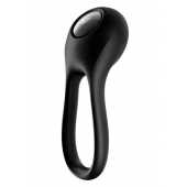 Черное эрекционное виброкольцо Majestic Duo - Satisfyer - в Димитровграде купить с доставкой