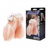Прозрачная клетка целомудрия Acrylic See-thru Chastity Cage - BlueLine - купить с доставкой в Димитровграде