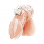 Прозрачная клетка целомудрия Acrylic See-thru Chastity Cage - BlueLine - купить с доставкой в Димитровграде