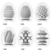 Набор из 6 мастурбаторов Tenga EGG IV с различным рельефом - Tenga - в Димитровграде купить с доставкой