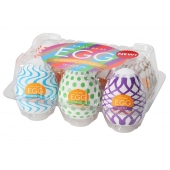 Набор из 6 мастурбаторов Tenga EGG IV с различным рельефом - Tenga - в Димитровграде купить с доставкой