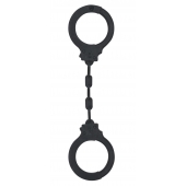 Черные силиконовые наручники Suppression - Lola Games - купить с доставкой в Димитровграде