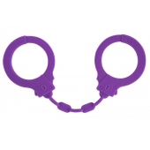 Фиолетовые силиконовые наручники Suppression - Lola Games - купить с доставкой в Димитровграде