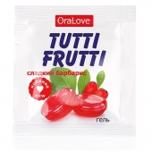 Гель-смазка Tutti-frutti со вкусом барбариса - 4 гр. - Биоритм - купить с доставкой в Димитровграде