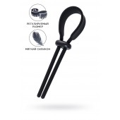 Черное эрекционное лассо на пенис Keb - A-toys - в Димитровграде купить с доставкой