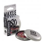 Экстремально тонкие презервативы в железном кейсе MAXUS Extreme Thin - 3 шт. - Maxus - купить с доставкой в Димитровграде