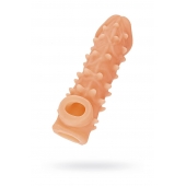 Телесная закрытая насадка с пупырышками Cock Sleeve Size M - 15,6 см. - KOKOS - в Димитровграде купить с доставкой