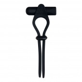 Черное эрекционное лассо с вибропулей Black Tie Affair - Zero Tolerance - в Димитровграде купить с доставкой